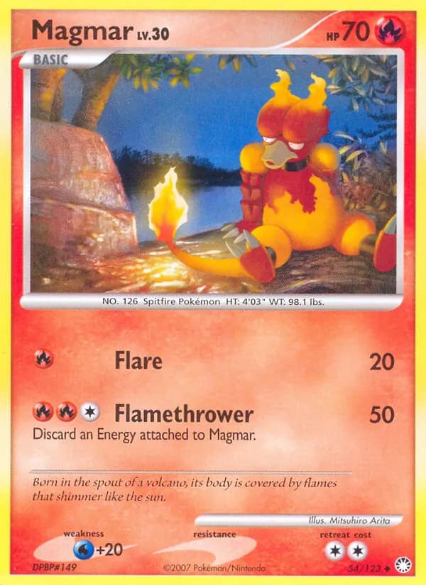 Magmar card in English