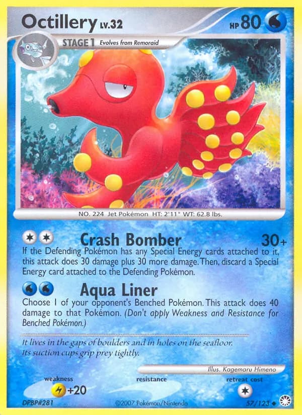 Octillery card in English