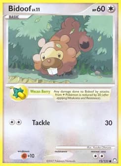Bidoof card in English