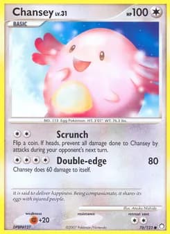 Chansey card in English