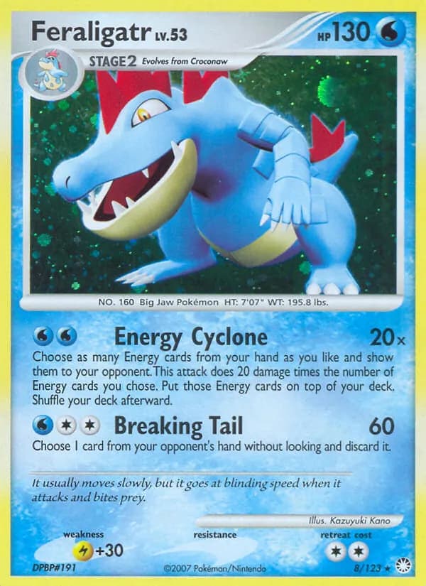 Feraligatr card in English