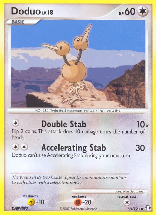 Doduo card in English