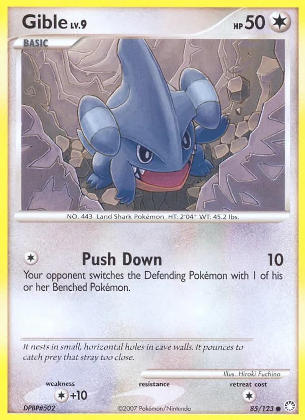 Gible card in English