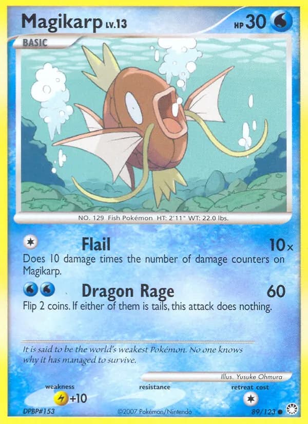Magikarp card in English