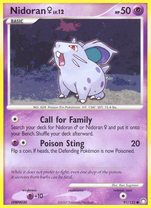 Nidoran♀ card in English