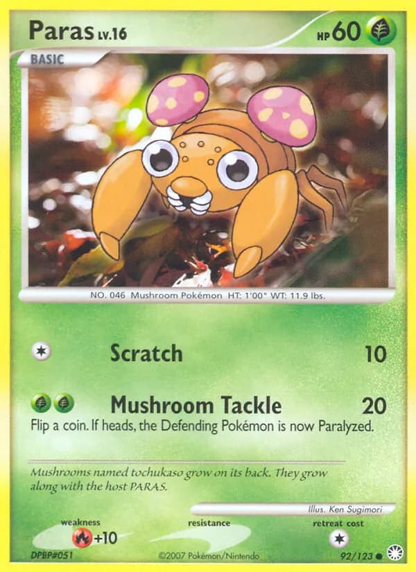 Paras card in English