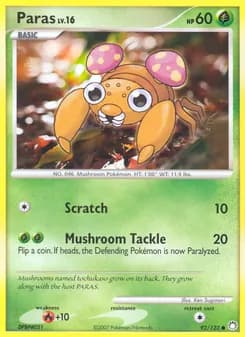 Paras card in English