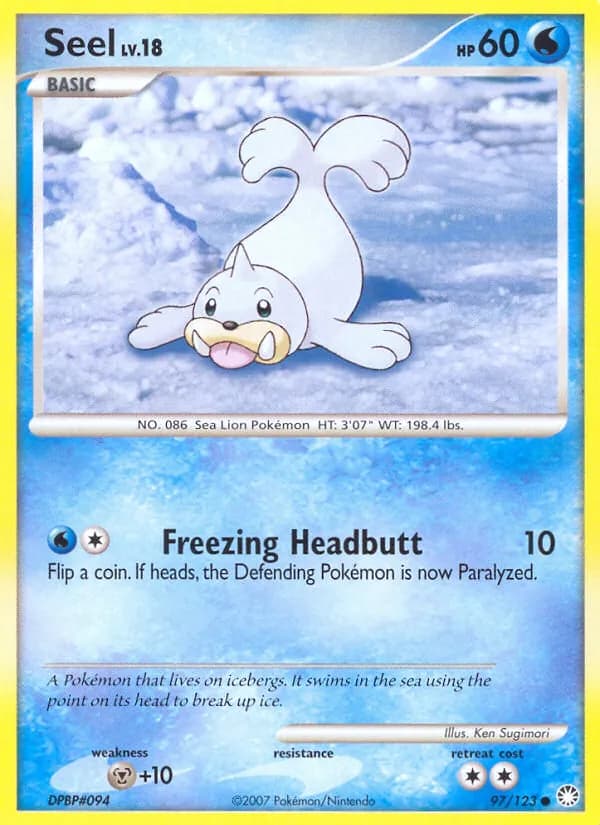 Seel card in English