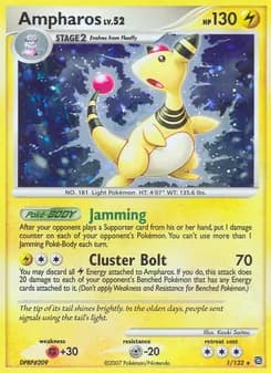 Ampharos card in English