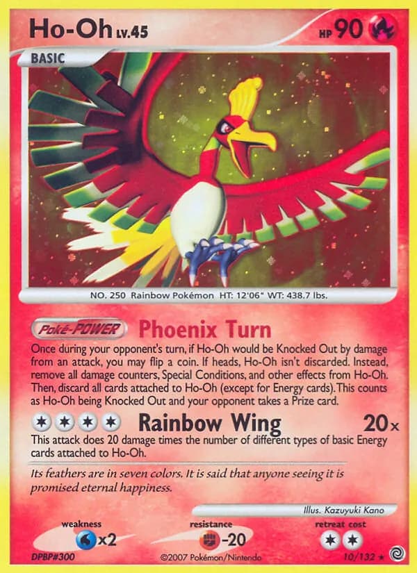Ho-Oh card in English