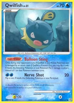 Qwilfish card in English