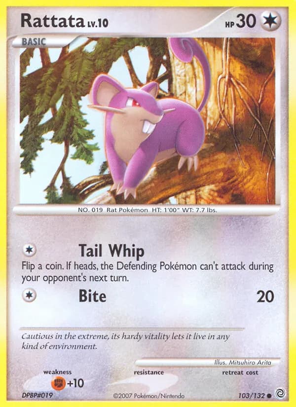 Rattata card in English