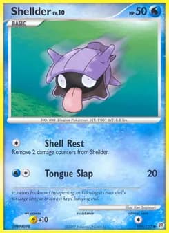 Shellder card in English