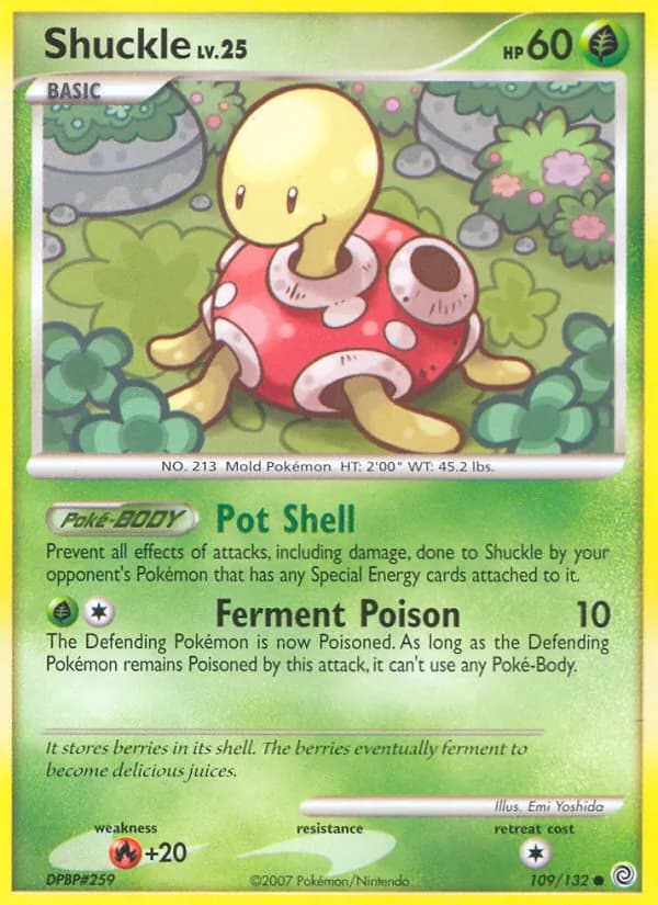 Shuckle card in English