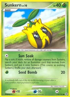 Sunkern card in English