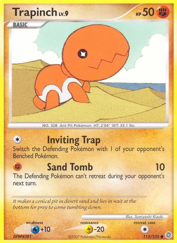 Trapinch card in English