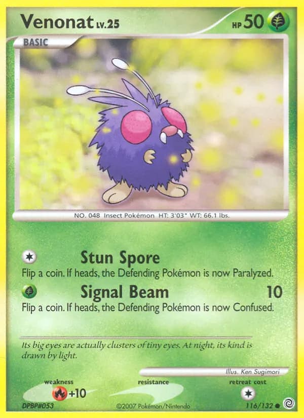 Venonat card in English