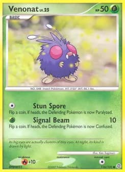 Venonat card in English
