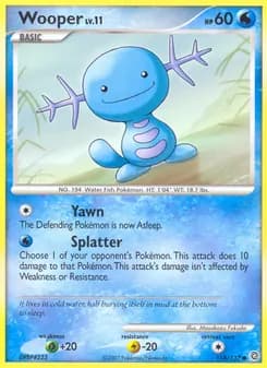 Wooper card in English