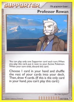 Professor Rowan card in English