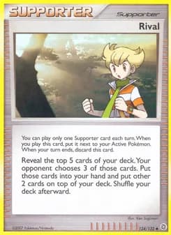 Rival card in English