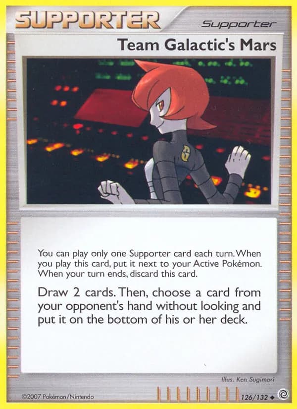 Team Galactic's Mars card in English