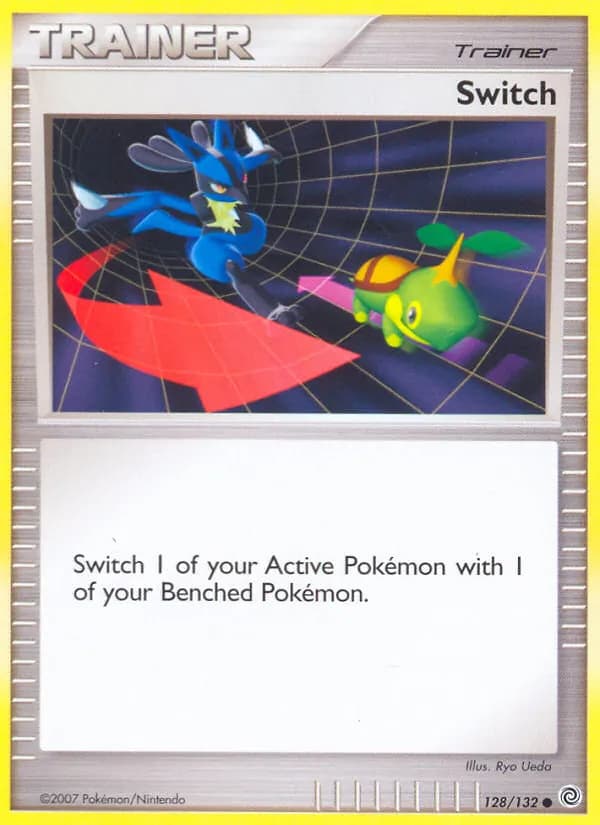 Switch card in English