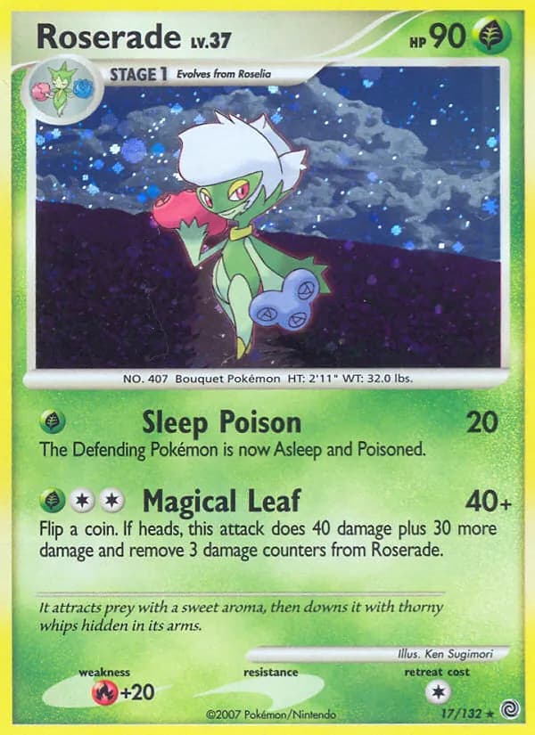 Roserade card in English