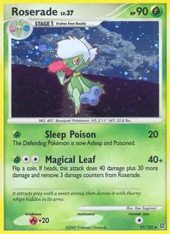 Roserade card in English