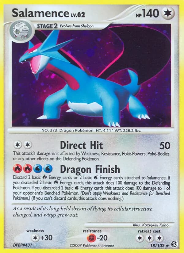 Salamence card in English