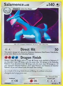 Salamence card in English