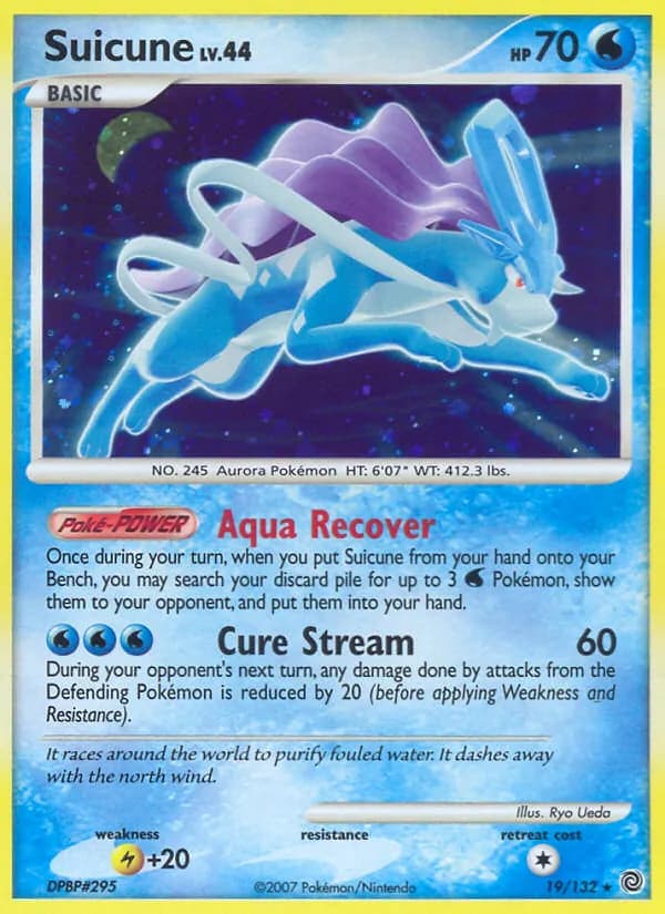 Suicune card in English