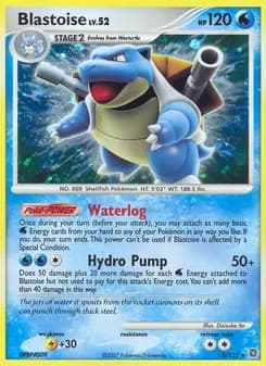 Blastoise card in English