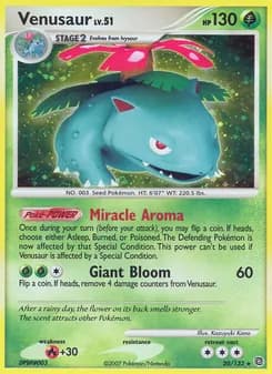 Venusaur card in English