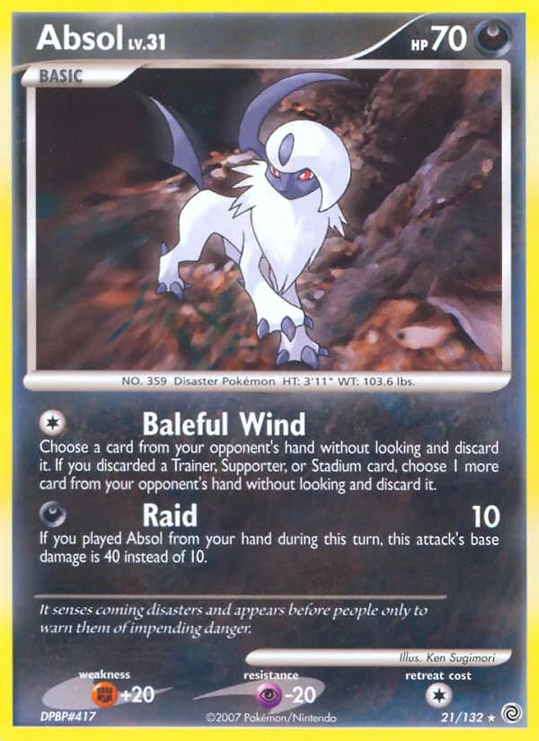 Absol card in English