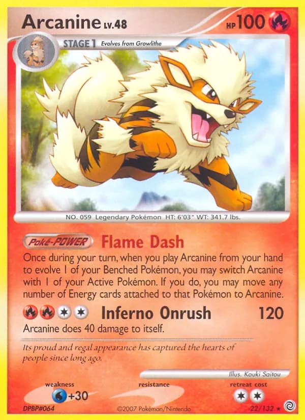 Arcanine card in English