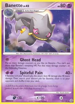 Banette card in English