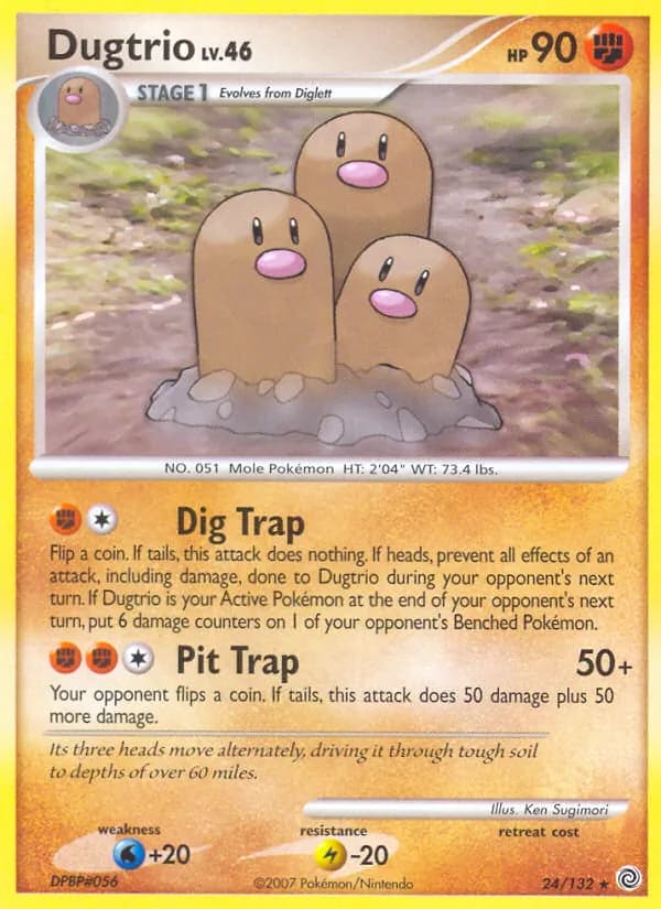 Dugtrio card in English