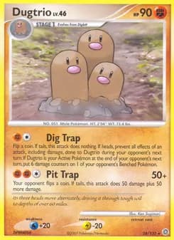 Dugtrio card in English