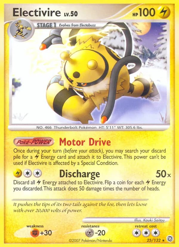 Electivire card in English