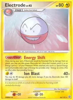 Electrode card in English