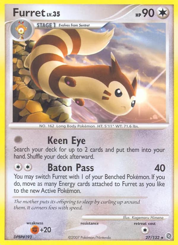 Furret card in English
