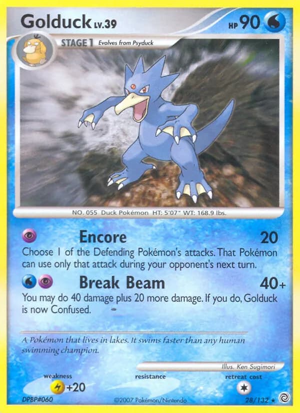 Golduck card in English