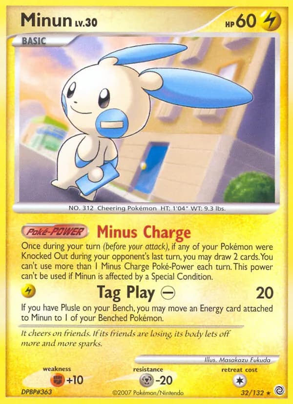 Minun card in English