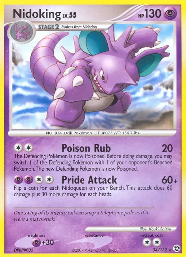 Nidoking card in English
