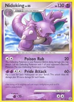 Nidoking card in English