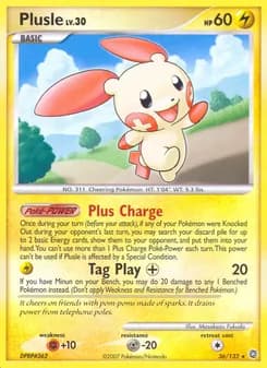 Plusle card in English