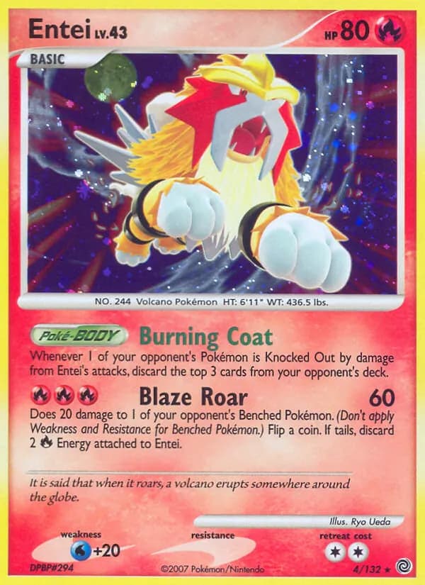 Entei card in English