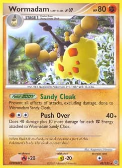Wormadam Sandy Cloak card in English