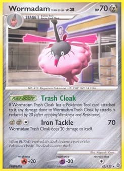 Wormadam Trash Cloak card in English